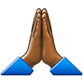🙏🏾 Emoji Manos En Oración: Tono De Piel Oscuro Medio en Samsung One UI 5.0.