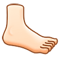 🦶🏻 Emoji Fuß: helle Hautfarbe Samsung One UI 5.0.