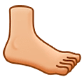 Emoji 🦶🏼 Piede: Carnagione Abbastanza Chiara su Samsung One UI 5.0.
