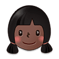 👧🏿 Emoji Menina: Pele Escura na Samsung One UI 5.0.