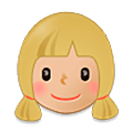 👧🏼 Emoji Niña: Tono De Piel Claro Medio en Samsung One UI 5.0.