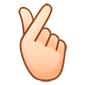 🫰🏻 Emoji Mano Con El Dedo Índice Y El Pulgar Cruzados: Tono De Piel Claro en Samsung One UI 5.0.