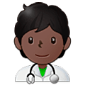 Emoji 🧑🏿‍⚕️ Persona Che Lavora Nella Sanità: Carnagione Scura su Samsung One UI 5.0.