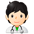 Emoji 🧑🏻‍⚕️ Persona Che Lavora Nella Sanità: Carnagione Chiara su Samsung One UI 5.0.