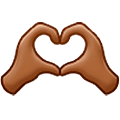 🫶🏾 Emoji Manos De Corazon: Tono De Piel Oscuro Medio en Samsung One UI 5.0.