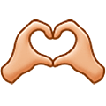 🫶🏼 Emoji Herz Hände: mittelhelle Hautfarbe Samsung One UI 5.0.