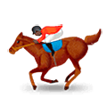 🏇🏿 Emoji Corrida De Cavalos: Pele Escura na Samsung One UI 5.0.
