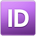 Großbuchstaben ID in lila Quadrat Samsung One UI 5.0.