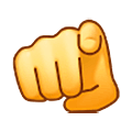 🫵 Emoji Índice Apuntando Al Espectador en Samsung One UI 5.0.