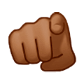 Emoji 🫵🏾 İndice Che Punta Allo Spettatore: Carnagione Abbastanza Scura su Samsung One UI 5.0.