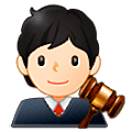 🧑🏻‍⚖️ Emoji Juiz No Tribunal: Pele Clara na Samsung One UI 5.0.