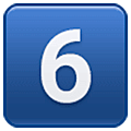 Emoji 6️⃣ Tasto: 6 su Samsung One UI 5.0.