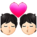 sich küssendes Paar, helle Hautfarbe Samsung One UI 5.0.