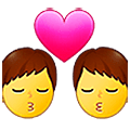 👨‍❤️‍💋‍👨 Emoji Beijo: Homem E Homem na Samsung One UI 5.0.