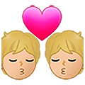 💏🏼 Emoji sich küssendes Paar, mittelhelle Hautfarbe Samsung One UI 5.0.