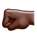 Emoji 🤛🏿 Pugno A Sinistra: Carnagione Scura su Samsung One UI 5.0.