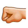 🤛🏼 Emoji Faust nach links: mittelhelle Hautfarbe Samsung One UI 5.0.