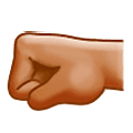 Emoji 🤛🏽 Pugno A Sinistra: Carnagione Olivastra su Samsung One UI 5.0.