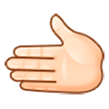 🫲🏻 Emoji Mano İzquierda: Tono De Piel Claro en Samsung One UI 5.0.