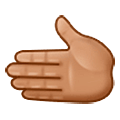 Emoji 🫲🏽 Mano Sinistra: Carnagione Olivastra su Samsung One UI 5.0.