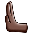 🫷🏿 Emoji Nach Links Drückende Hand: Dunkle Hautfarbe Samsung One UI 5.0.