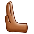 Emoji 🫷🏾 Mano Che Spinge Verso Sinistra: Carnagione Abbastanza Scura su Samsung One UI 5.0.