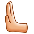 🫷🏼 Emoji Mano Que Empuja Hacia La Izquierda: Tono De Piel Claro Medio en Samsung One UI 5.0.