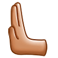 🫷🏽 Emoji Nach Links Drückende Hand: Mittlere Hautfarbe Samsung One UI 5.0.