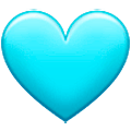 🩵 Emoji Corazón Azul Claro en Samsung One UI 5.0.