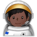 Émoji 👨🏿‍🚀 Astronaute Homme : Peau Foncée sur Samsung One UI 5.0.