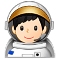 Émoji 👨🏻‍🚀 Astronaute Homme : Peau Claire sur Samsung One UI 5.0.