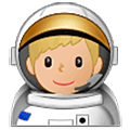 Émoji 👨🏼‍🚀 Astronaute Homme : Peau Moyennement Claire sur Samsung One UI 5.0.