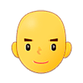 👨‍🦲 Emoji Hombre: Sin Pelo en Samsung One UI 5.0.