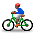 Émoji 🚴🏿‍♂️ Cycliste Homme : Peau Foncée sur Samsung One UI 5.0.