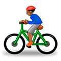 Émoji 🚴🏾‍♂️ Cycliste Homme : Peau Mate sur Samsung One UI 5.0.