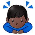 Emoji 🙇🏿‍♂️ Uomo Che Fa Inchino Profondo: Carnagione Scura su Samsung One UI 5.0.