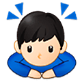 Emoji 🙇🏻‍♂️ Uomo Che Fa Inchino Profondo: Carnagione Chiara su Samsung One UI 5.0.