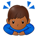 Emoji 🙇🏾‍♂️ Uomo Che Fa Inchino Profondo: Carnagione Abbastanza Scura su Samsung One UI 5.0.