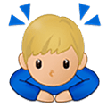 🙇🏼‍♂️ Emoji Hombre Haciendo Una Reverencia: Tono De Piel Claro Medio en Samsung One UI 5.0.