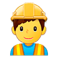👷‍♂️ Emoji Obrero Hombre en Samsung One UI 5.0.