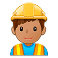 Emoji 👷🏽‍♂️ Operaio Edile Uomo: Carnagione Olivastra su Samsung One UI 5.0.
