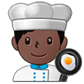 👨🏿‍🍳 Emoji Cozinheiro: Pele Escura na Samsung One UI 5.0.