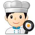 Émoji 👨🏻‍🍳 Cuisinier : Peau Claire sur Samsung One UI 5.0.