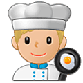 👨🏼‍🍳 Emoji Cozinheiro: Pele Morena Clara na Samsung One UI 5.0.