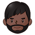 🧔🏿‍♂️ Emoji Hombre Con Barba Tono De Piel Oscuro en Samsung One UI 5.0.