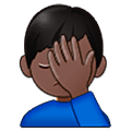 🤦🏿‍♂️ Emoji Homem Decepcionado: Pele Escura na Samsung One UI 5.0.