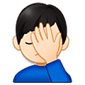 Emoji 🤦🏻‍♂️ Uomo Esasperato: Carnagione Chiara su Samsung One UI 5.0.