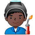 Emoji 👨🏿‍🏭 Operaio: Carnagione Scura su Samsung One UI 5.0.