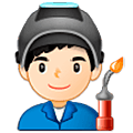 Emoji 👨🏻‍🏭 Operaio: Carnagione Chiara su Samsung One UI 5.0.