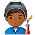 👨🏾‍🏭 Emoji Fabrikarbeiter: mitteldunkle Hautfarbe Samsung One UI 5.0.